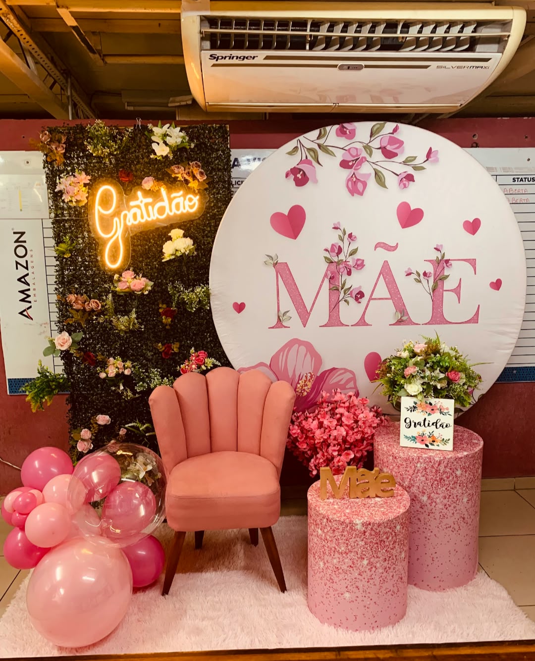painel instagramável dia das mães